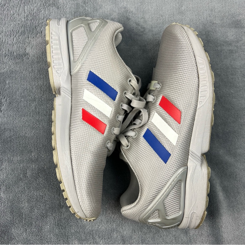 Adidas ZX Flux Torison Men’s Size 7.5 Athletic Shoe Sneaker Silver W/ Stripes
